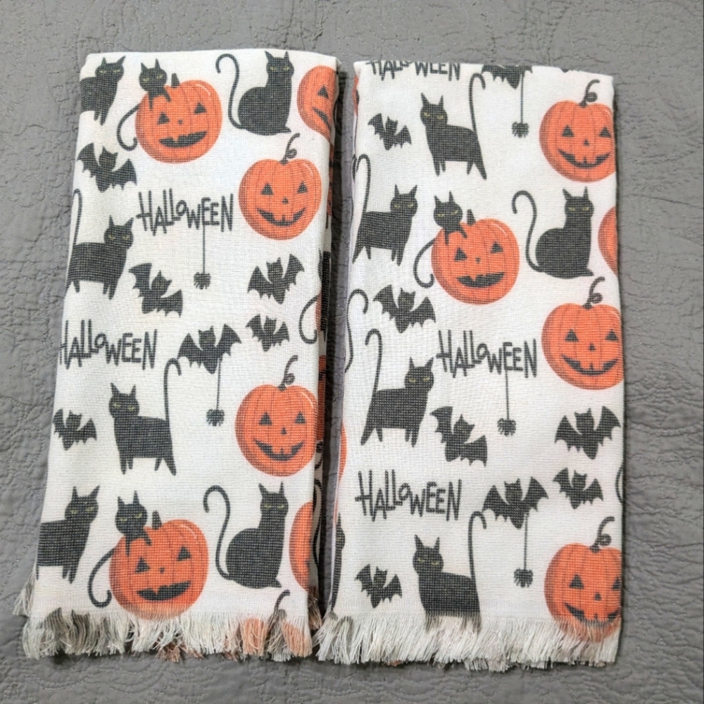 Ladinne Halloween dish towels